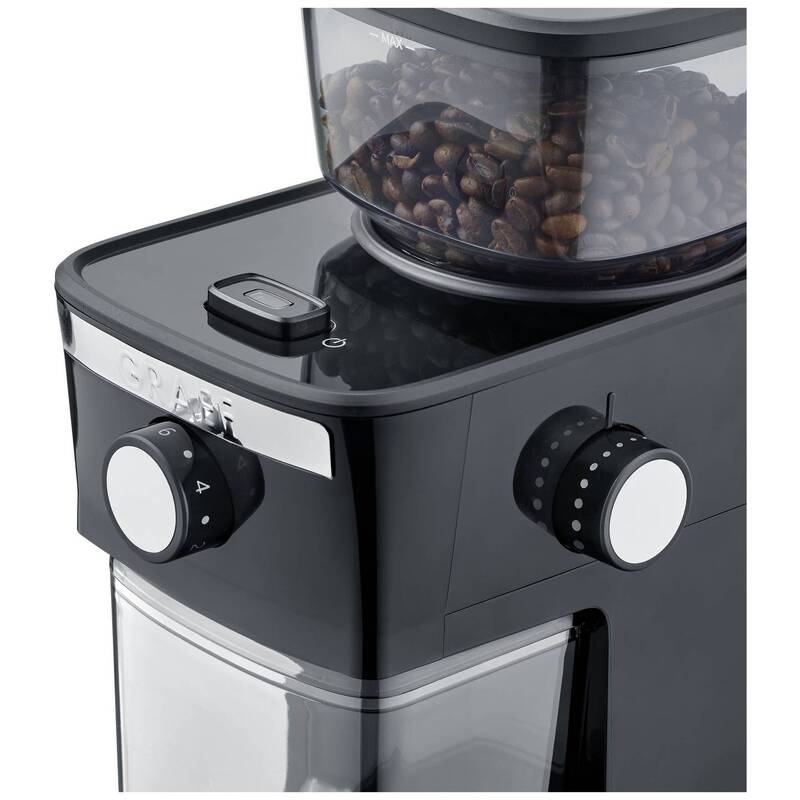 Graef Kaffeemühle CM252 Edelstahl-Scheibenmahlwerk schwarz 130W 17 Mahlgrade - 4001627029678