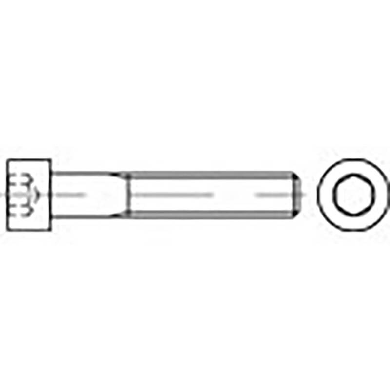 Toolcraft Zylinderkopfschraube M5 8mm Innensechskant DIN 912 Stahl 500 St. - 4064161106717