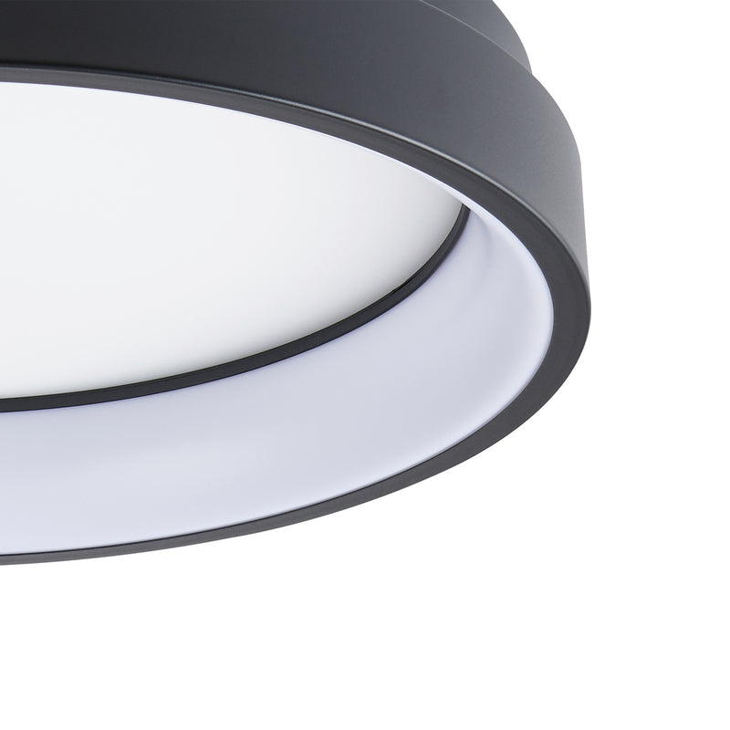 EGLO connect Deckenleuchte Lampe Marghera-Z LED dimmbar schwarz 60cm Ø3200lm - 9008606222025