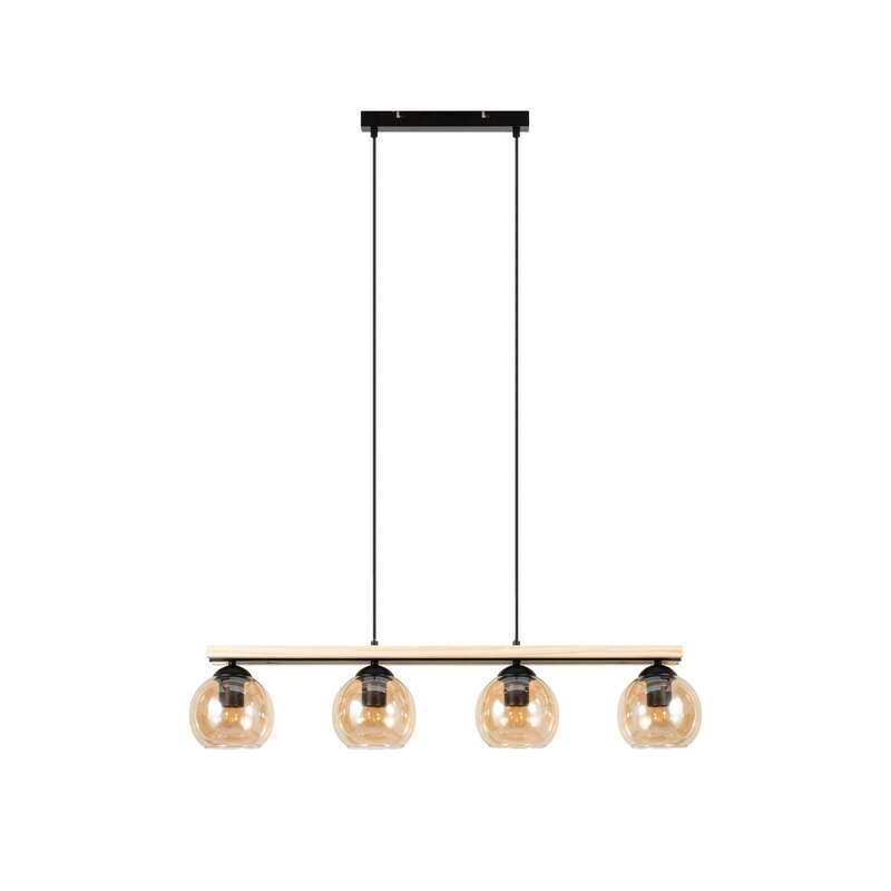 Lindby Hängelampe Hängeleuchte Enrique LED Pendelleuchte Leuchte dimmbar amber - 4251096570083
