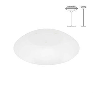 B-Ware Dyberg Larsen DL31 Ersatz-Lampenschirm Glasdachscheibe Schirm Opal Ersatzglas