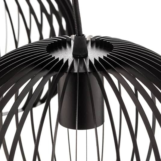 Euluna Hängeleuchte Larus schwarz Stahl LED Hängelampe Deckenlampe Lampe E27 - 5907623620477