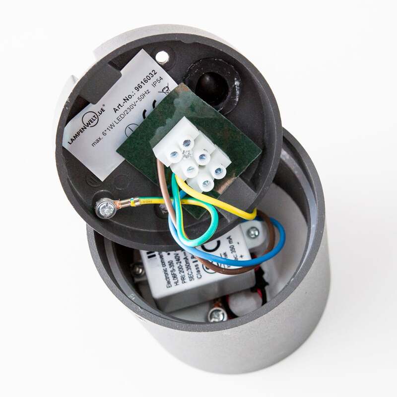 Lucande Deckenleuchte Meret LED Außenleuchte anthrazit IP54 563 Lumen 9cm Ø - 6291105701709
