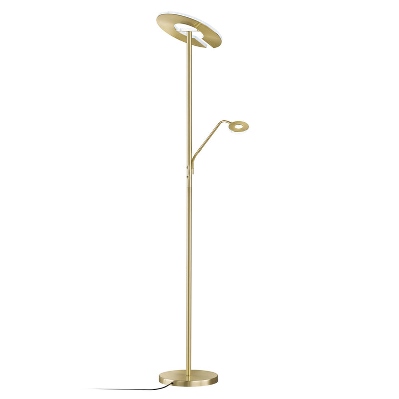 FISCHER & HONSEL Stehleuchte Dent LED dimmbar 180cm Leselicht 2-flg CCT 4500lm - 4003694403160