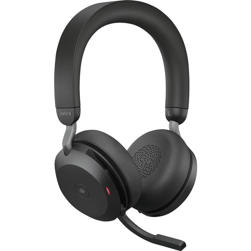 Jabra On Ear Headset Evolve2 75 Bluetooth Noise Cancelling Mikrofon Schwarz 36h - 5706991024302