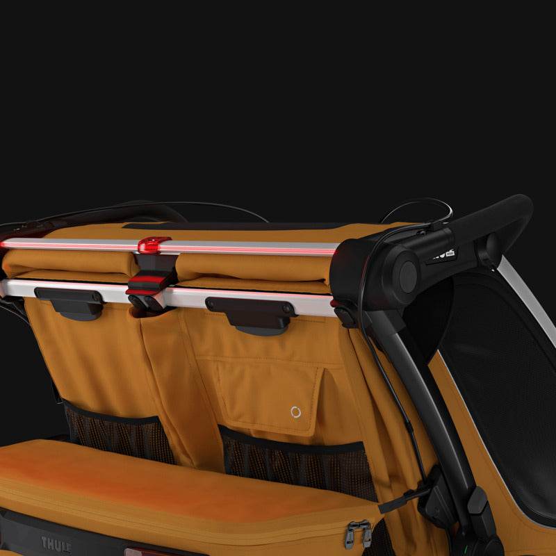 Thule Kinderwagen Buggy Chariot Sport 2 Joggingwagen Natur Gold 5-Punkt-Gurt - 0197074564764