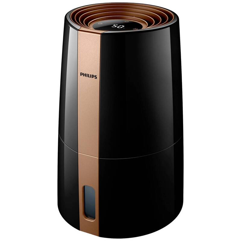 Philips 3000er Serie Luftbefeuchter 45 m² Schwarz Kupfer 1 St. Luftverbesserer - 8710103916826