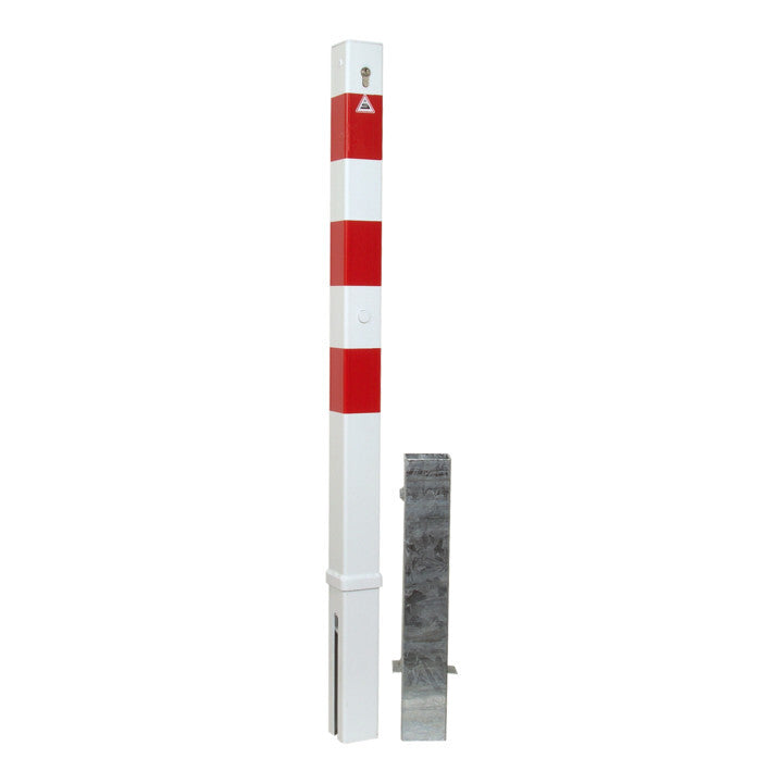 Schake Absperrpfosten Pfosten 470ZB Profilzylinder herausnehmbar 70mm 4 STÜCK - 4250384711955