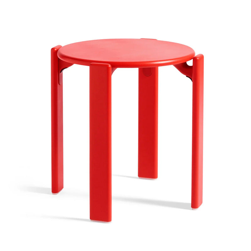 HAY Hocker Sitzgelegenheit Rey Filzgleiter scarlet red Sitzhocker Höhe 46 cm - 5710441310044