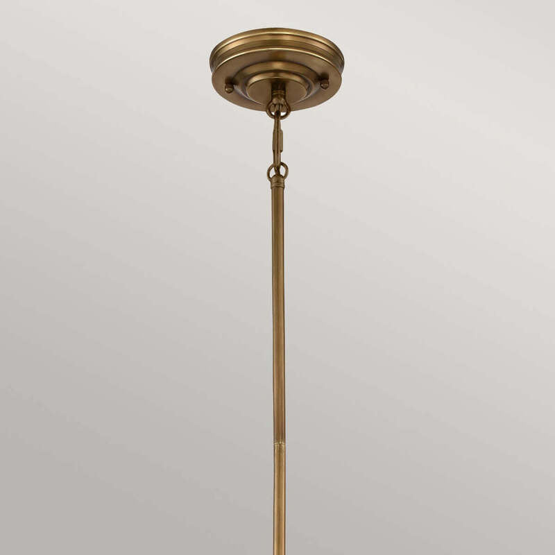 Elstead Hängeleuchte Emery Hängelampe Deckenlampe Lampe 1-flg. messing Ø 20,3 cm - 5024005269618