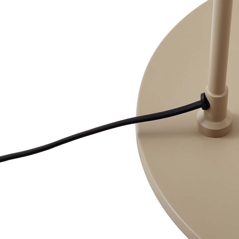 Lindby Bogenlampe Triangolo beige 195 cm Metall E27 Stehlampe IP20 - 4255830902697