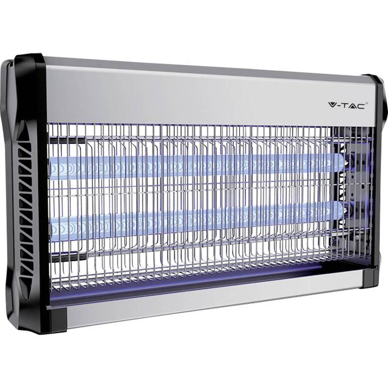 V-TAC VT-3230 UV-Licht Insektenfänger 30W Aluminium Schwarz 100m² 280x502mm - 3800157654364