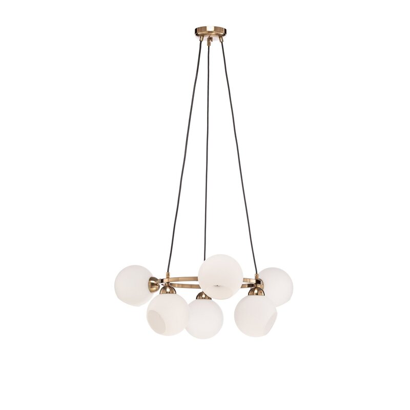Kronleuchter Ramella messing antik 6-flammig Deckenlampe SIEHE TEXT/FOTO - 8699508190980