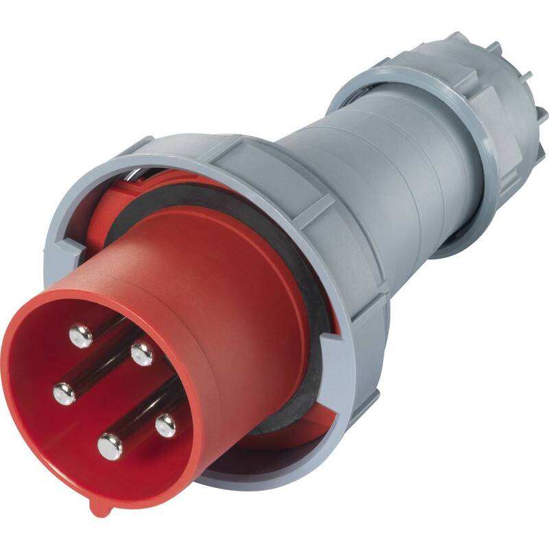 SYGONIX CEE Stecker 125A IP67 400V 5polig grau rot Schraubklemmen 1 St. - 4064161472867