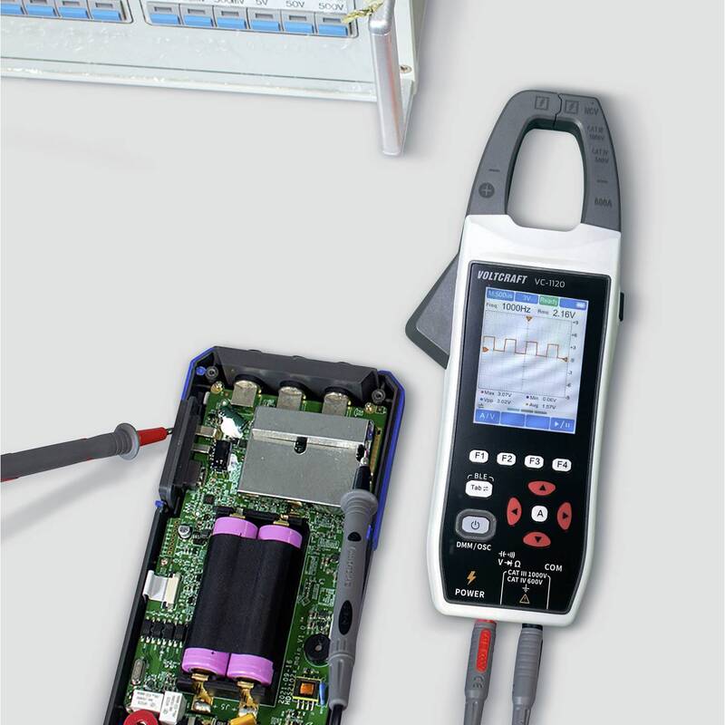 Voltcraft Strommesszange Zangenamperemeter Oszilloskop VC-1120 True RMS Digital - 4064161482408