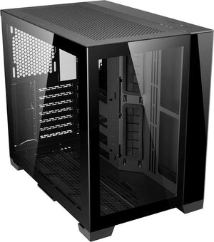 B-Ware Lian Li PC Gehäuse Mini Tower Computergehäuse Schwarz Seitenfenster USB C