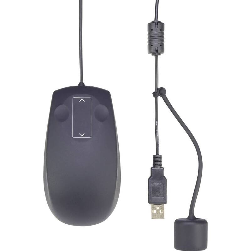 Renkforce IP68 Industrial USB-Maus Laser 1000 dpi Touch Scroll Schwarz - 4016139085654