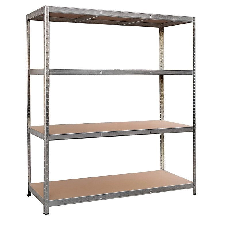 Metall-Schwerlastregal verzinkt 180x160cm variabel höhenverstellbare Regalböden - 4007876470575