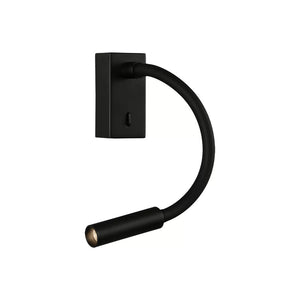 B-Ware ACB ILUMINACIÓN LED-Wand-Leseleuchte Cio Schalter Flexarm 930 schwarz Wandlampe