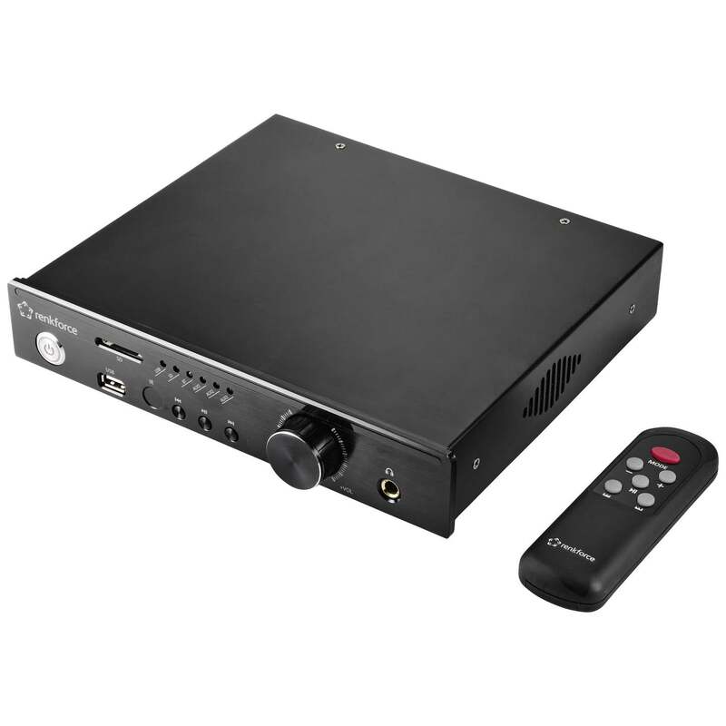 Renkforce RF-WAM-300 Stereo-Verstärker Amplifier 2 x 50 W Schwarz Bluetooth USB - 4064161201597