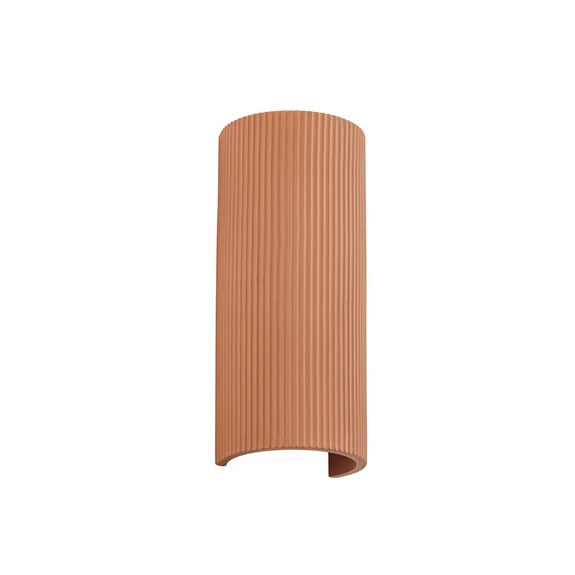 Lindby Wandleuchte Colja LED Wandlampe Gips dimmbar terracotta Höhe 30,5cm - 4255830912993
