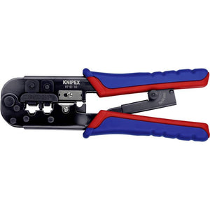B-Ware Knipex Crimpzange RJ11 RJ12 RJ45 Modularstecker Werkzeug 190mm Chrom-Vanadium