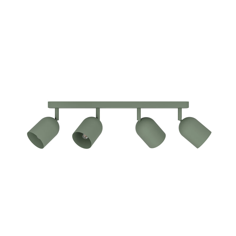 Eglo Deckenstrahler Strahler Tilston LED Lampe dimmbar dunkelgrün 58cm 4-flammg - 9008606359684