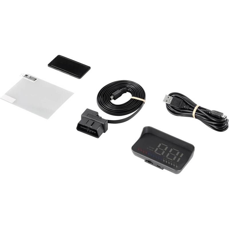HUD-3.5 Kfz Head-Up-Display 3,5 Zoll Schwarz OBD2 GPS für PKW Bus LKW - 4064161204796