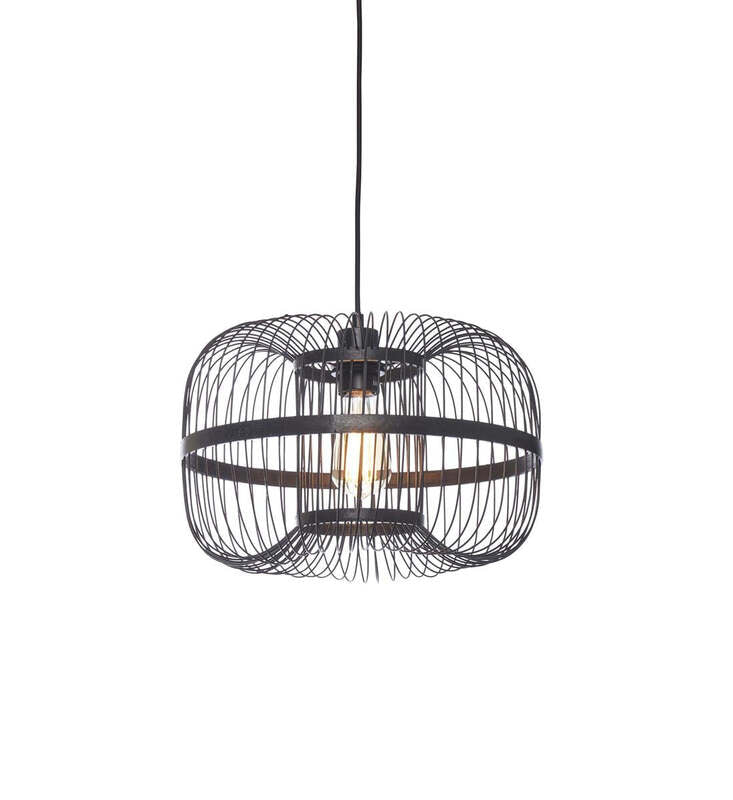 GOOD & MOJO Hängelampe Hängeleuchte Hokkaido LED Pendelleuchte schwarz 25cm Höhe - 8716248090094