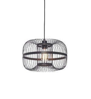 B-Ware GOOD & MOJO Hängelampe Hängeleuchte Hokkaido LED Pendelleuchte schwarz 25cm Höhe