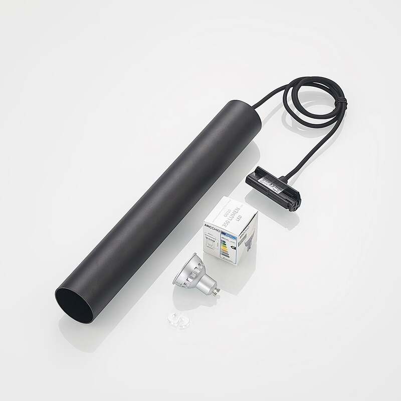 Lindby Pendelleuchte Hängeleuchte Linaro LED Lampe Pendellampe schwarz 40cm - 4251911701593