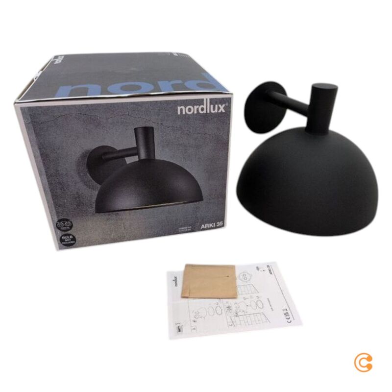 Außenwandleuchte Arki schwarz LED Gartenlampe Wandleuchte dimmbar IP54 Ø35cm - 5704924004667