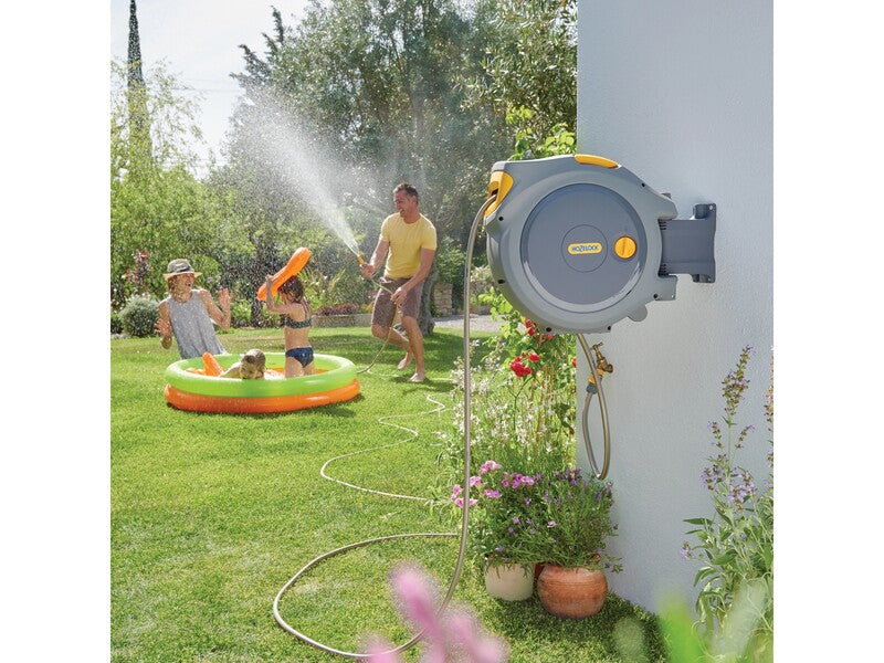 Hozelock Schlauchtrommel Auto Reel 30m Schlauch Gartenbewässerung 180° - 5010646059565