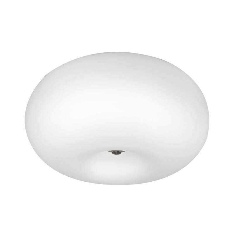 EGLO Deckenleuchte Lampe Optica LED dimmbar weiß nickel matt Ø35cm 21cm hoch - 9002759868123