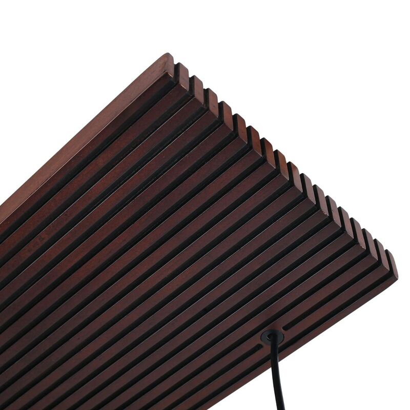 Lucande Veloura Pendant Light, 6-bulb, 100 Cm, Glass, Wood - 4255830901102