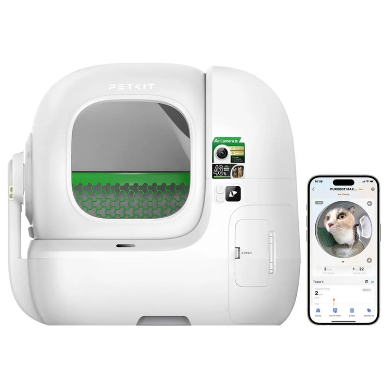 PETKIT Katzentoilette Max Pro 2 offene Katzentoilette weiß ABS PP TPE 12V - 6975069306278