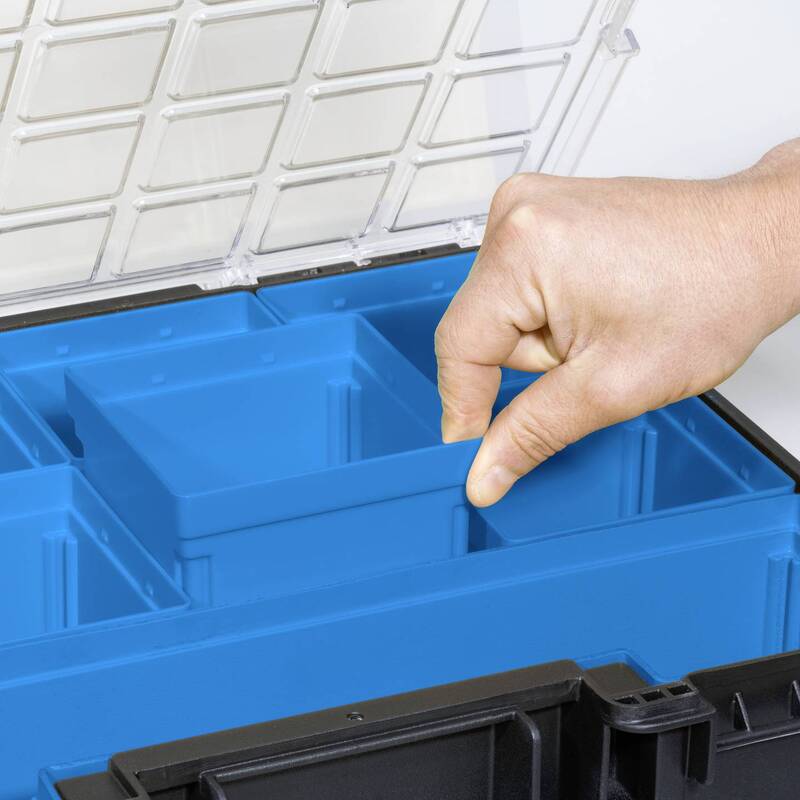 Allit Sortimentskoffer Aufbewahrungsbox EuroPlus Pro K 44.1448L Schwarz 8 Fächer - 4005187543100