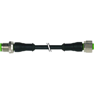 B-Ware Murr Elektronik Steckverbinder Stecker Buchse M12 Sensorleitung Schwarz PUR 4 m