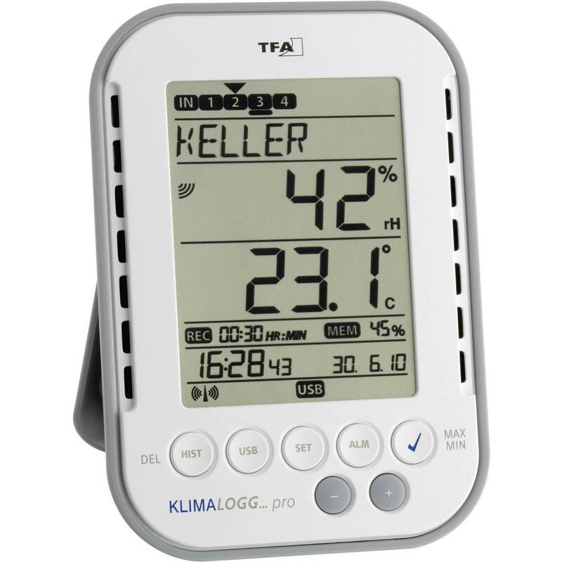 TFA 30.3039.IT Luftfeuchtemessgerät Hygrometer mit Datenlogger USB Schnittstelle - 4009816020147