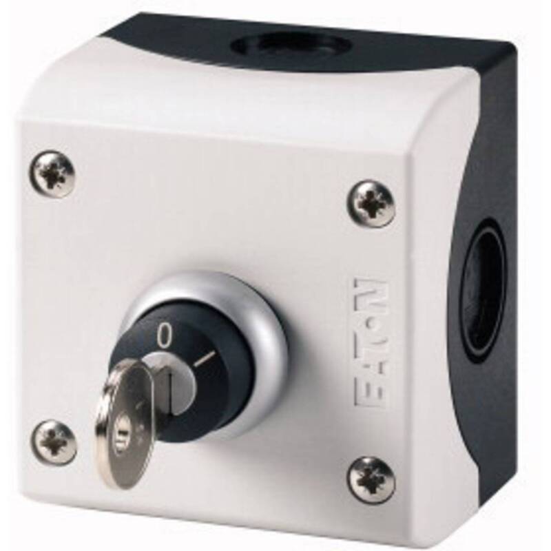 Eaton M22-WRS/KC11/I 216526 Schlüsseltaster 1S+1Ö IP66 grau 1 St. - 4015082165260