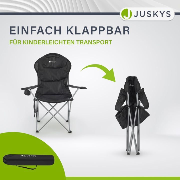 Campingstuhl Lido Klappstuhl gepolstert mit Getränkehalter und Tasche leicht 78 - 4260565528753