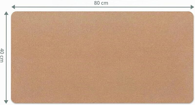 HJH OFFICE Schreibunterlage Schreibtischmatte Padflux Terra Kork Braun 80x40 cm - 4064323130987
