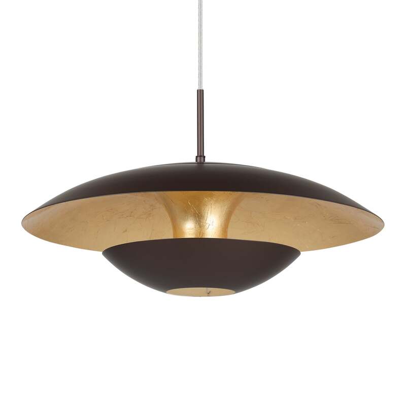 Eglo Hängeleuchte Nuvano LED Pendelleuchte dimmbar braun gold Ø48cm 110cm - 9002759957551
