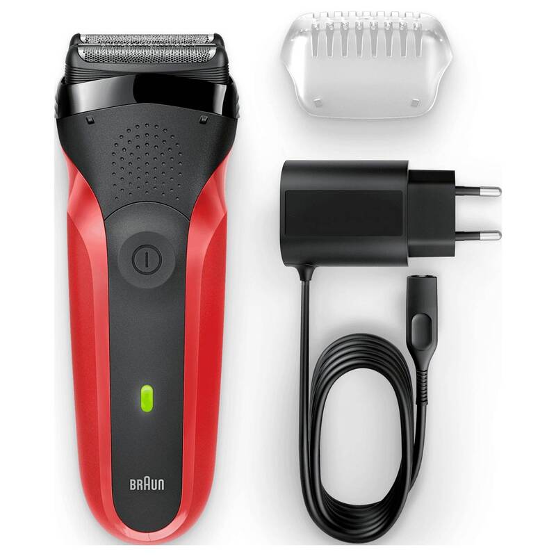 Braun Series 3 300s Folienrasierer rot Herrenrasur sanft präzise - 4210201163343