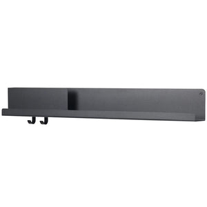 B-Ware Muuto Wandregal Regal Metall schwarz 96x13cm Organizer Ablage Garderobe