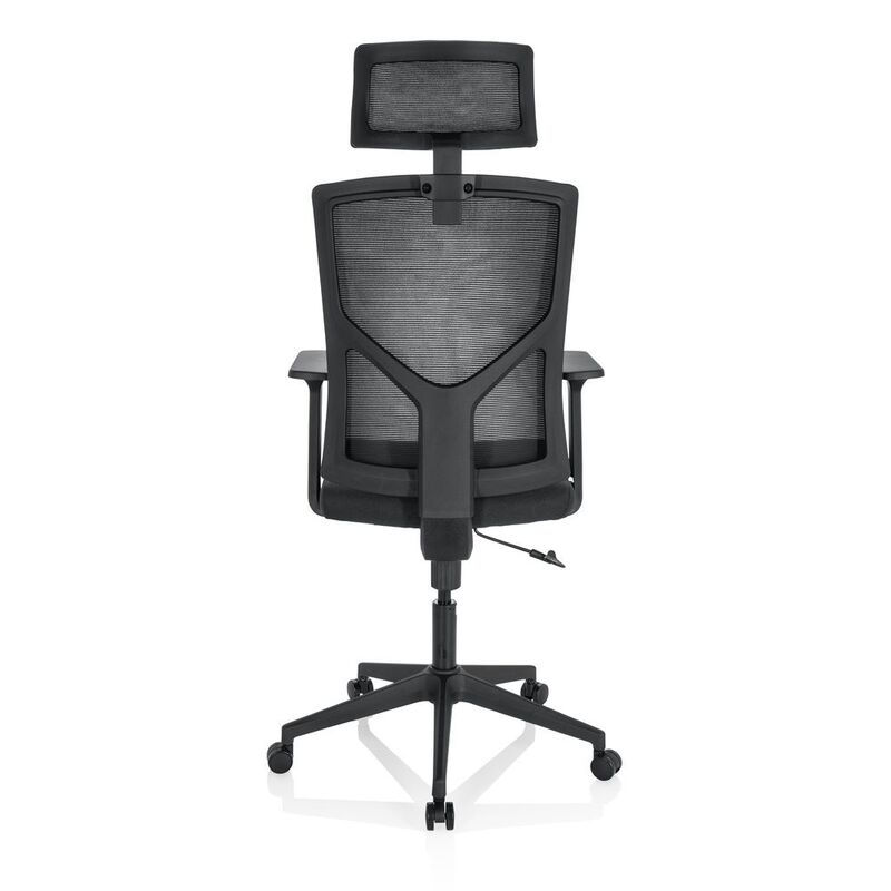 hjh OFFICE Bürostuhl Drehstuhl BRETON B schwarz Schreibtisch Netzstoff - 4064323014683