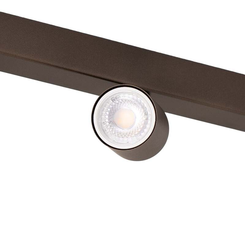 Deckenspot TK Lighting justierbar braun vierflammig 83 cm dimmbar GU10 - 5901780561826