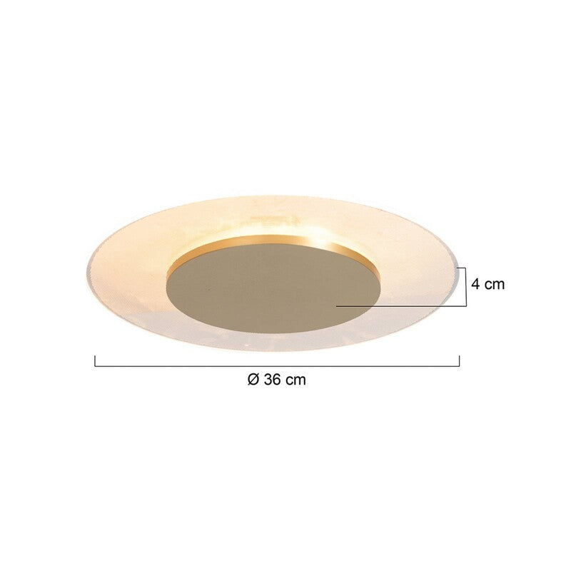 Steinhauer Lido LED Ceiling Light, Gold-coloured, Ø 36 Cm - 8712746180145