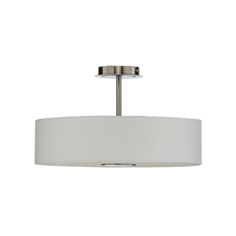 Lindby Deckenleuchte Josia LED Lampe Leuchte dimmbar nickel chrom Ø 47 cm 28 cm - 6291105709576