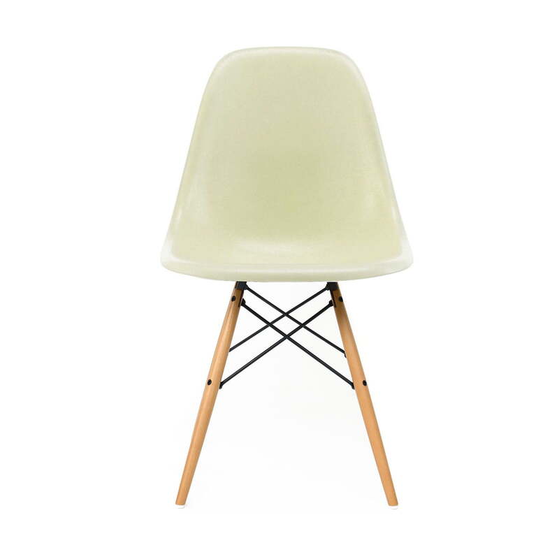 Vitra Eames Fiberglass Side Chair DSW Ahorn gelb Eames parchment SIEHE TEXT/FOTO - 4055737077074